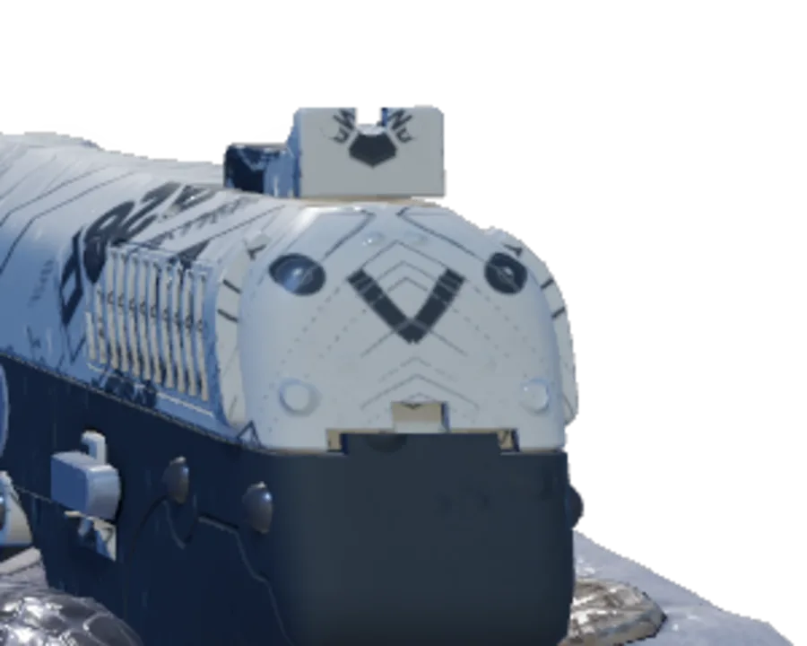 Five-SeveN Kami paint seed 537: two round dots either side of a large V shape, forming an emoticon face.