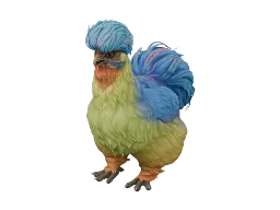 Pet Chicken | Silkie (Blue with Red Beard)